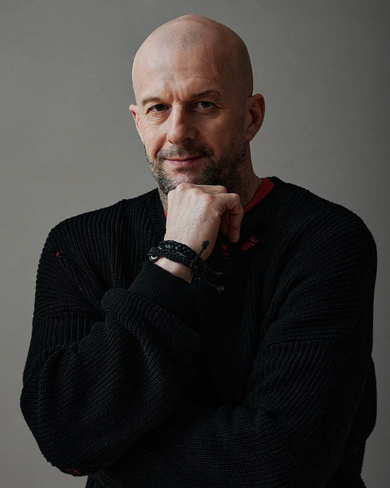 modern mature man portrait studio TAVL6YP